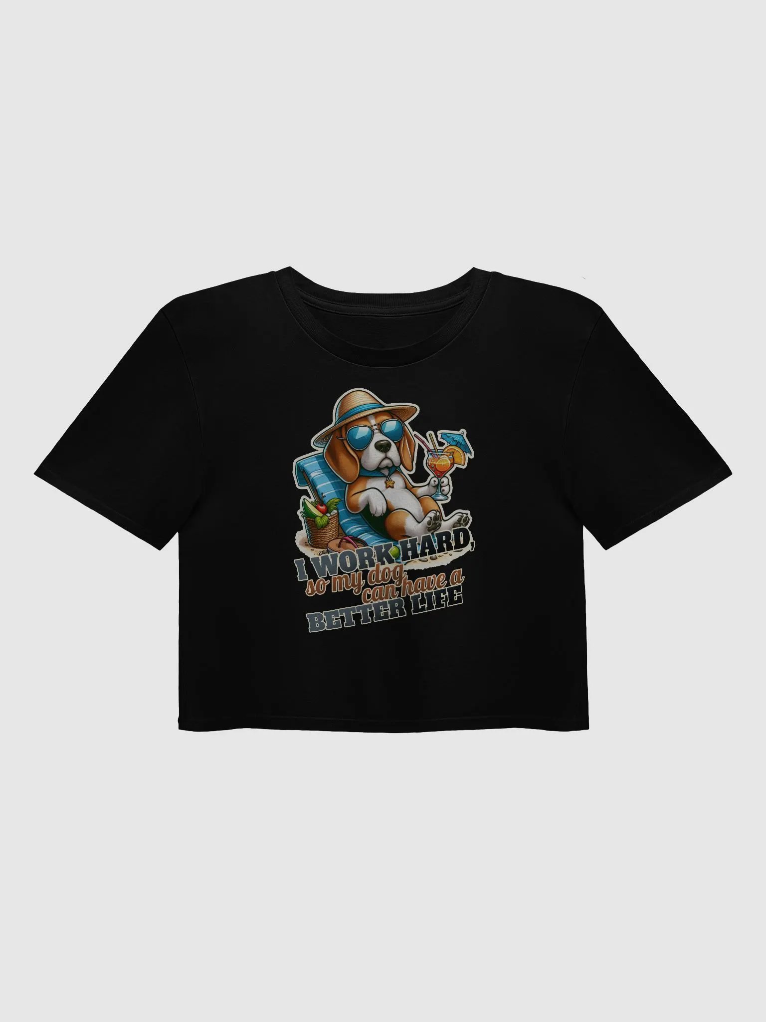 Work Hard - Beagle Beach - Crop Top product image (9)
