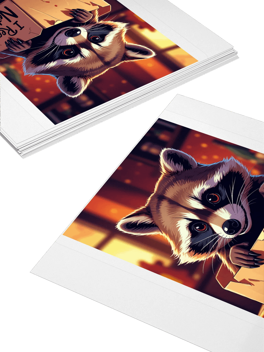 Raccoon Pizza Party Stickers product image (10)