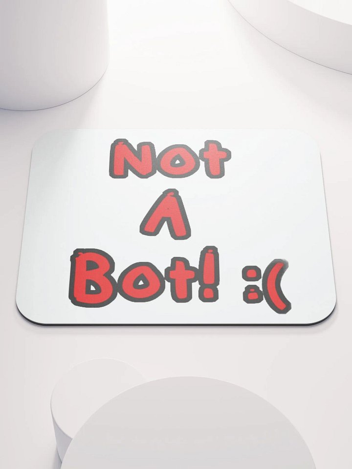 Not a Bot Mouse pad product image (1)