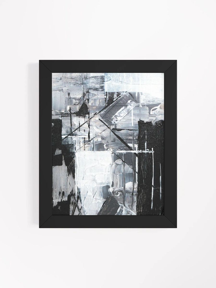 Monochrome Chaos Framed Poster product image (29)