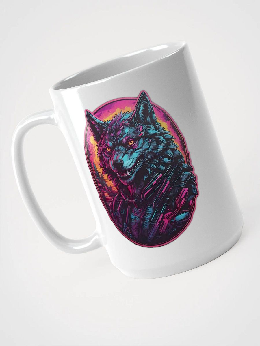 Neon Wolf Heat-Resistant Mug product image (3)