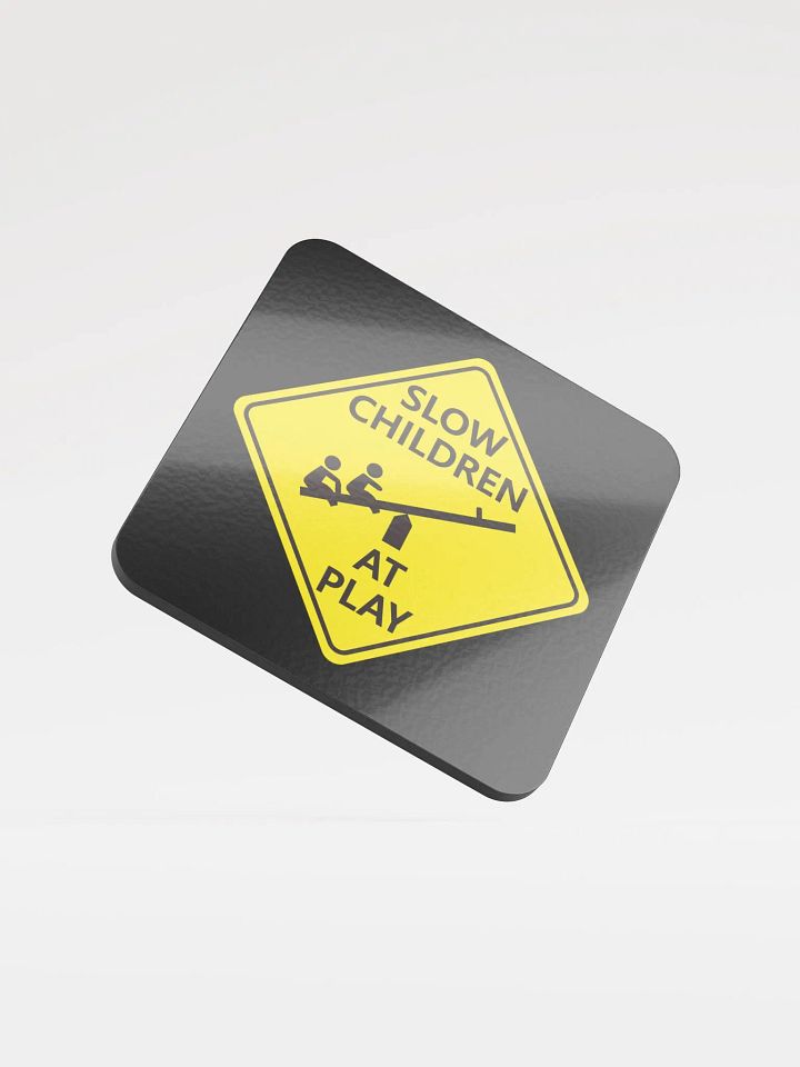 SLOW | Glossed Cork Coaster product image (1)
