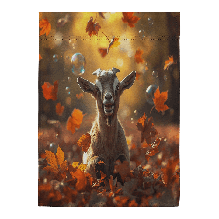 Autumn Leaves Goat Farm Flag product image (2)