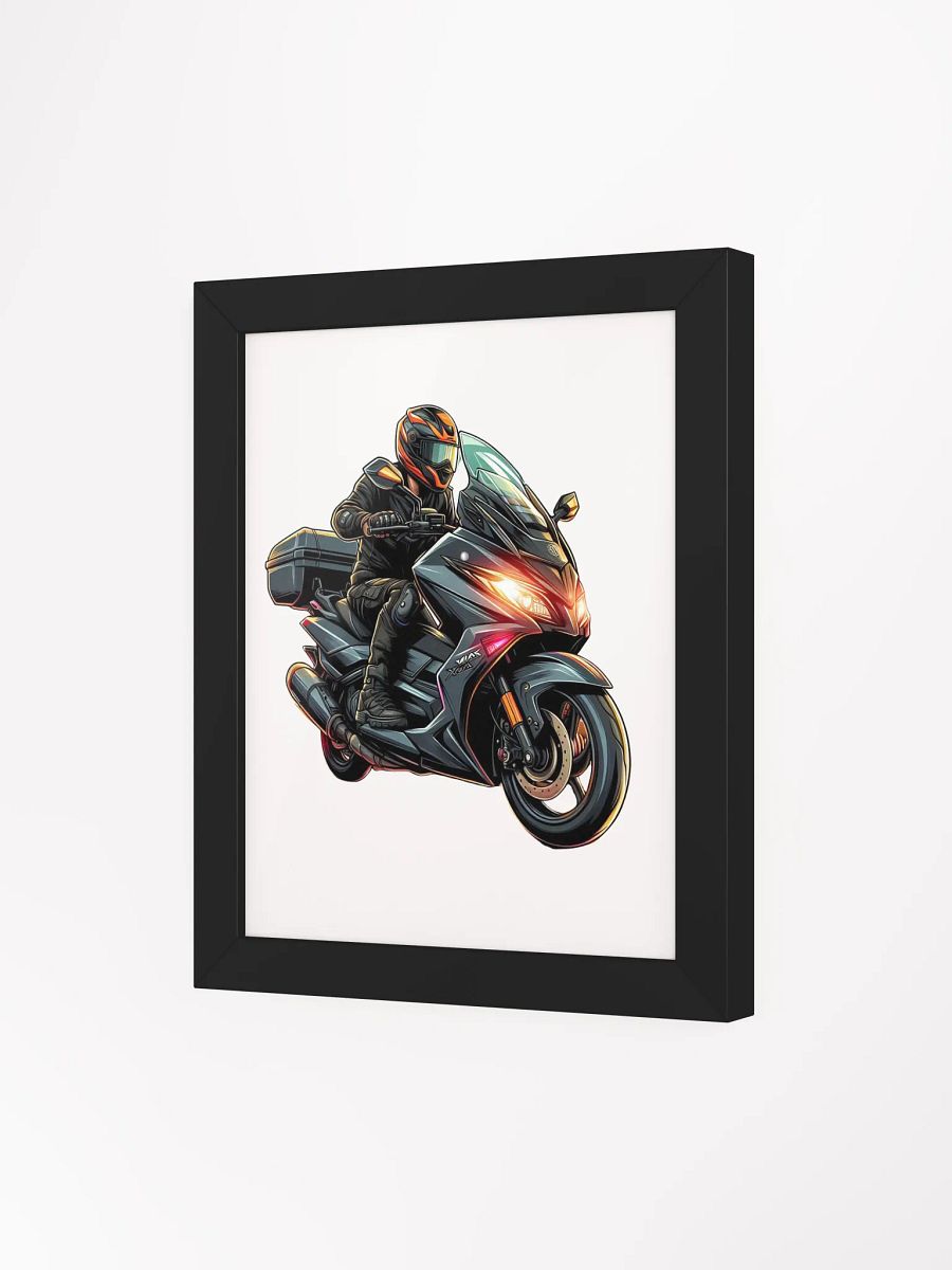 Ride into the Unknown | automatic motorbike biker on the way AI work product image (57)