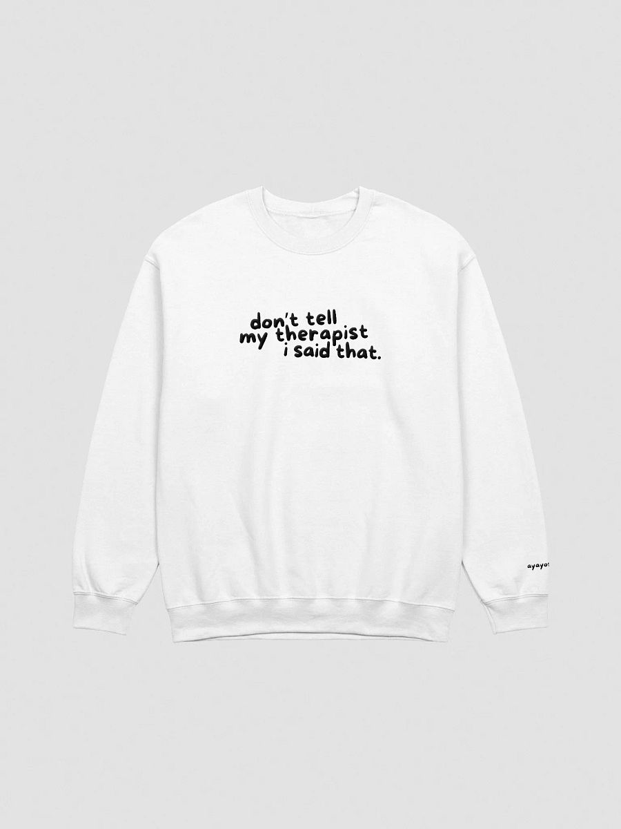Therapy Crewneck Sweatshirt (Embroidered - Dark Thread) product image (11)