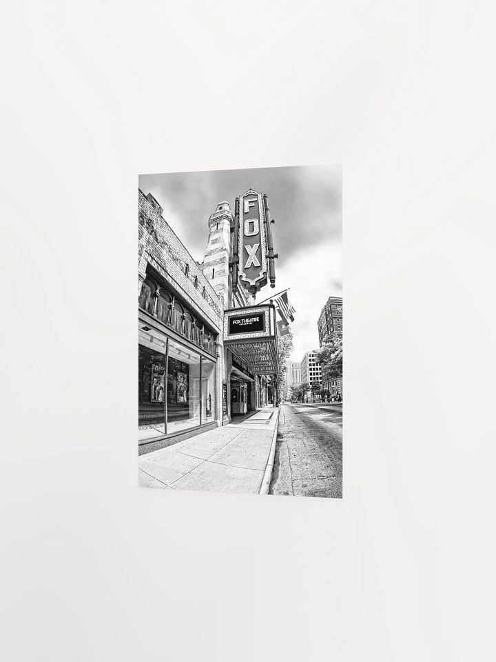 The Fox Theatre – Atlanta Black And White Matte Poster product image (10)