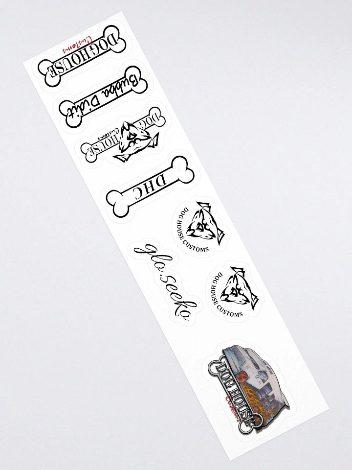Dog House Customs Vinyl Kiss Cut Stickersheet product image (2)