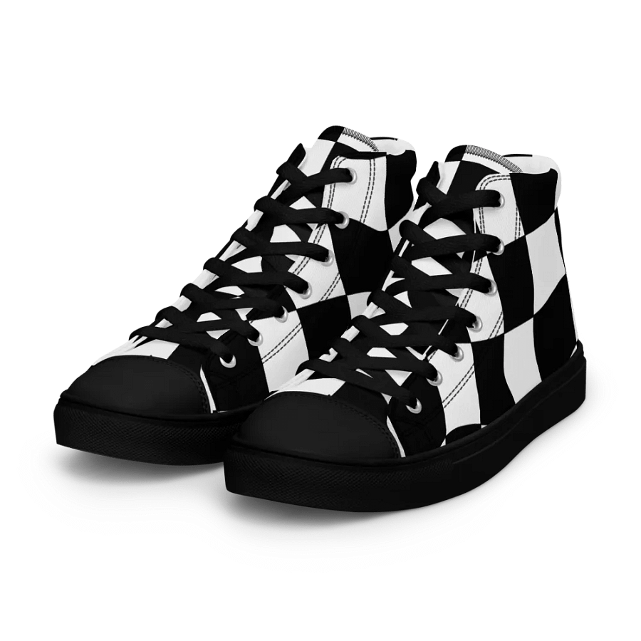 Chess - Men's High Top Canvas Shoes product image (4)