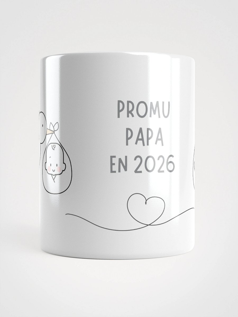 Mug Blanc - Promu Papa en 2026 - Cigogne Annonce Naissance - Cadeau Original product image (1)