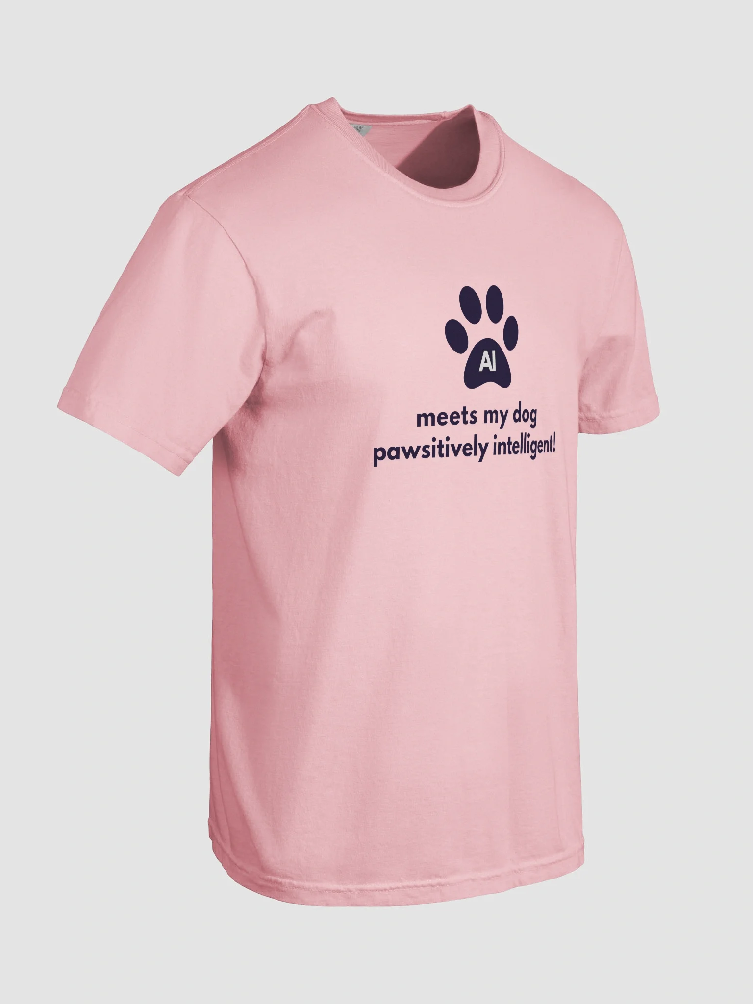 AI meets my dog pawsitively intelligent Cute T-Shirt product image (3)