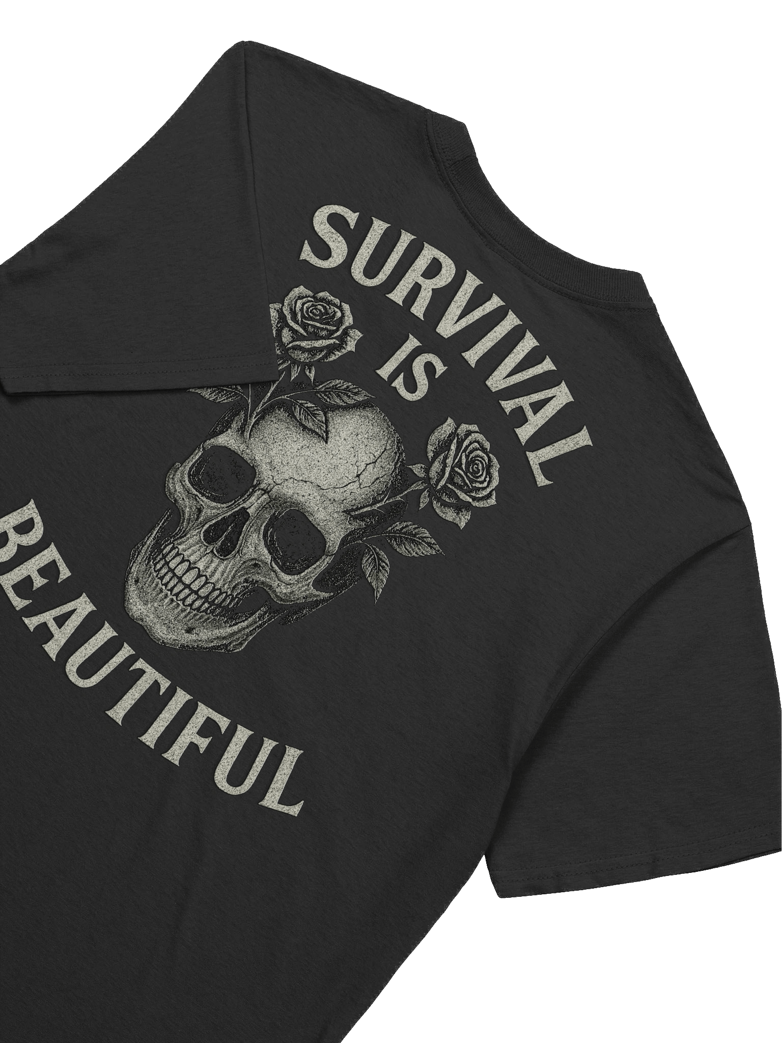 Survival is Beautiful Skull Rose Gildan Unisex Softstyle T-Shirt product image (2)