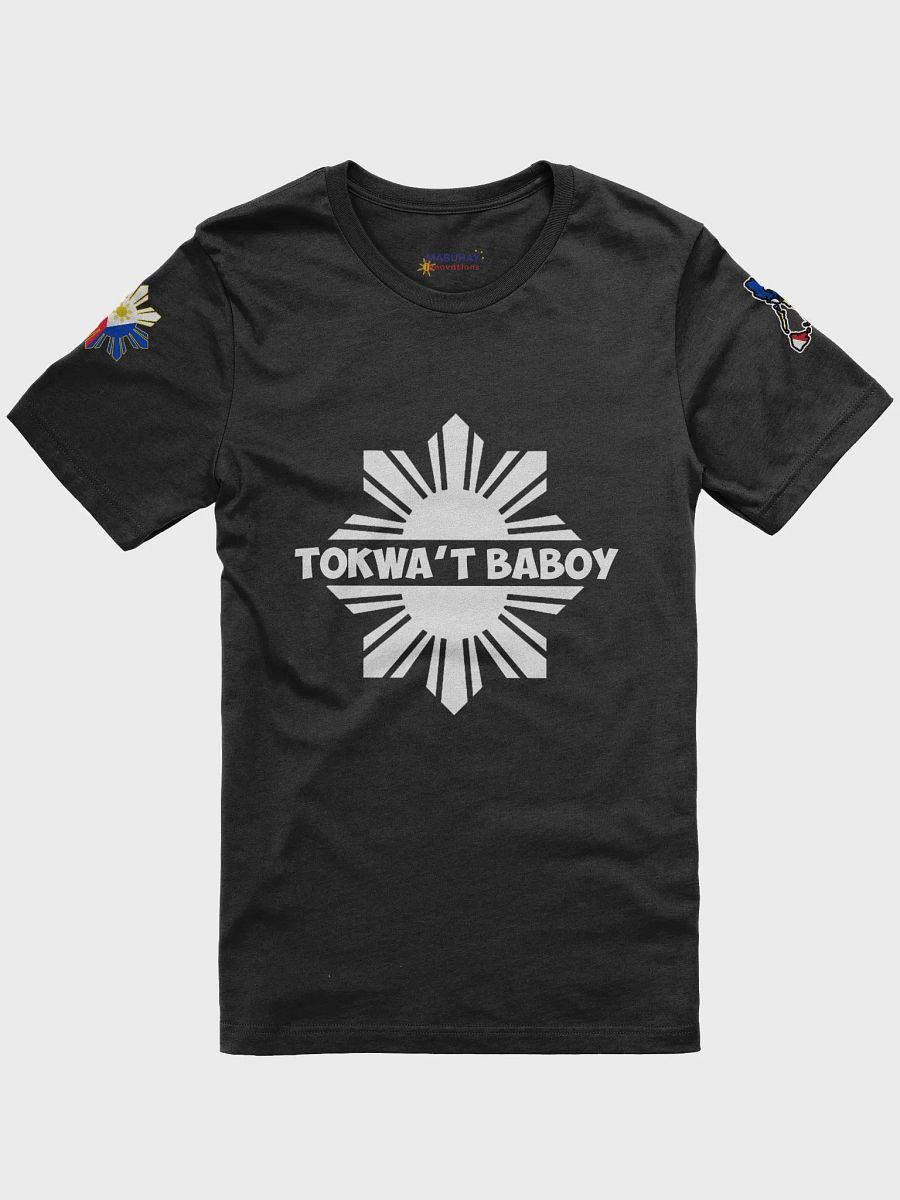 Tokwa't Baboy BLACK TEE Pork Tofu Philippines Cuisine, Filipino Foodie, SHORT SLEEVE + SHOULDER PATCHES, Dark Tones T-Shirt Option product image (6)