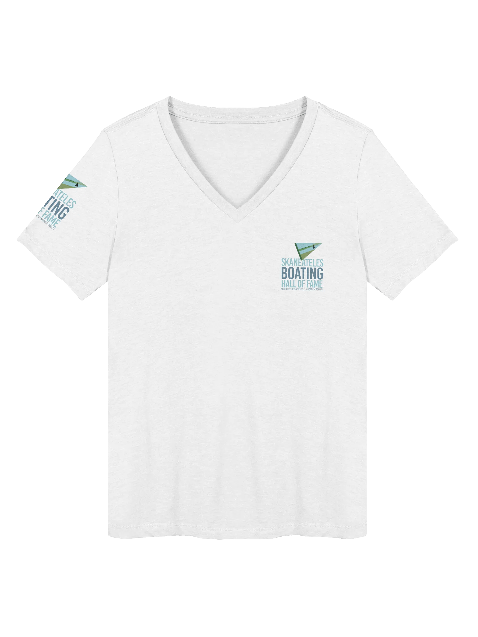 BHOF Sailboat Triangular Logo Women's V-Neck T-Shirt product image (3)