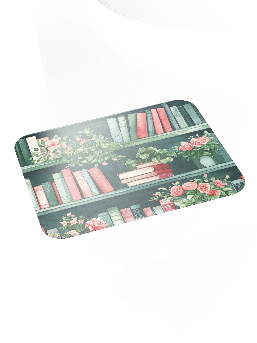 Green Bookshelf Mouse Pad by Treasure Pie product image (5)