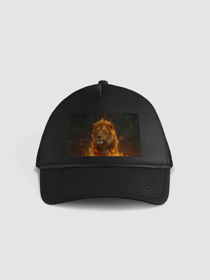 Majestic Fire Lion Foam Trucker Hat product image (1)