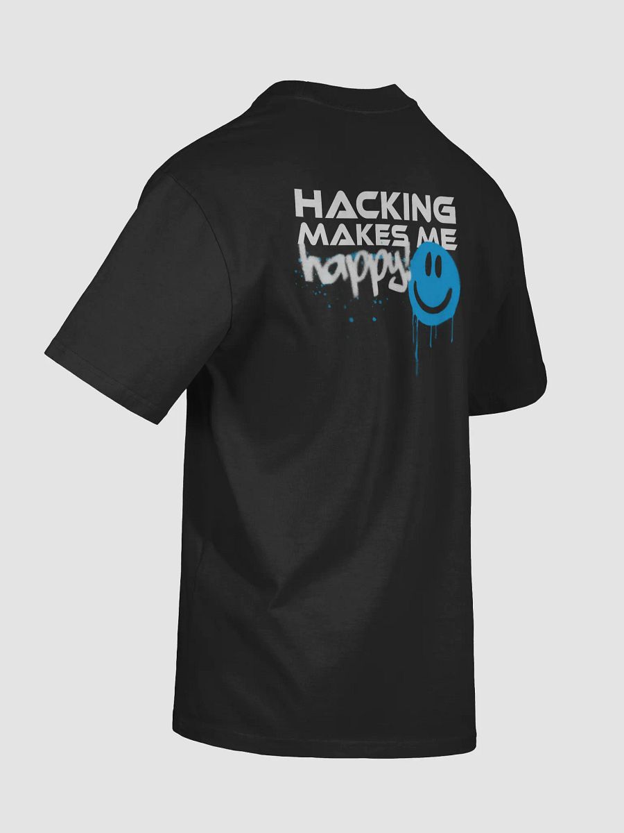 Hacking Makes Me Happy! T-Shirt (Blue) product image (8)