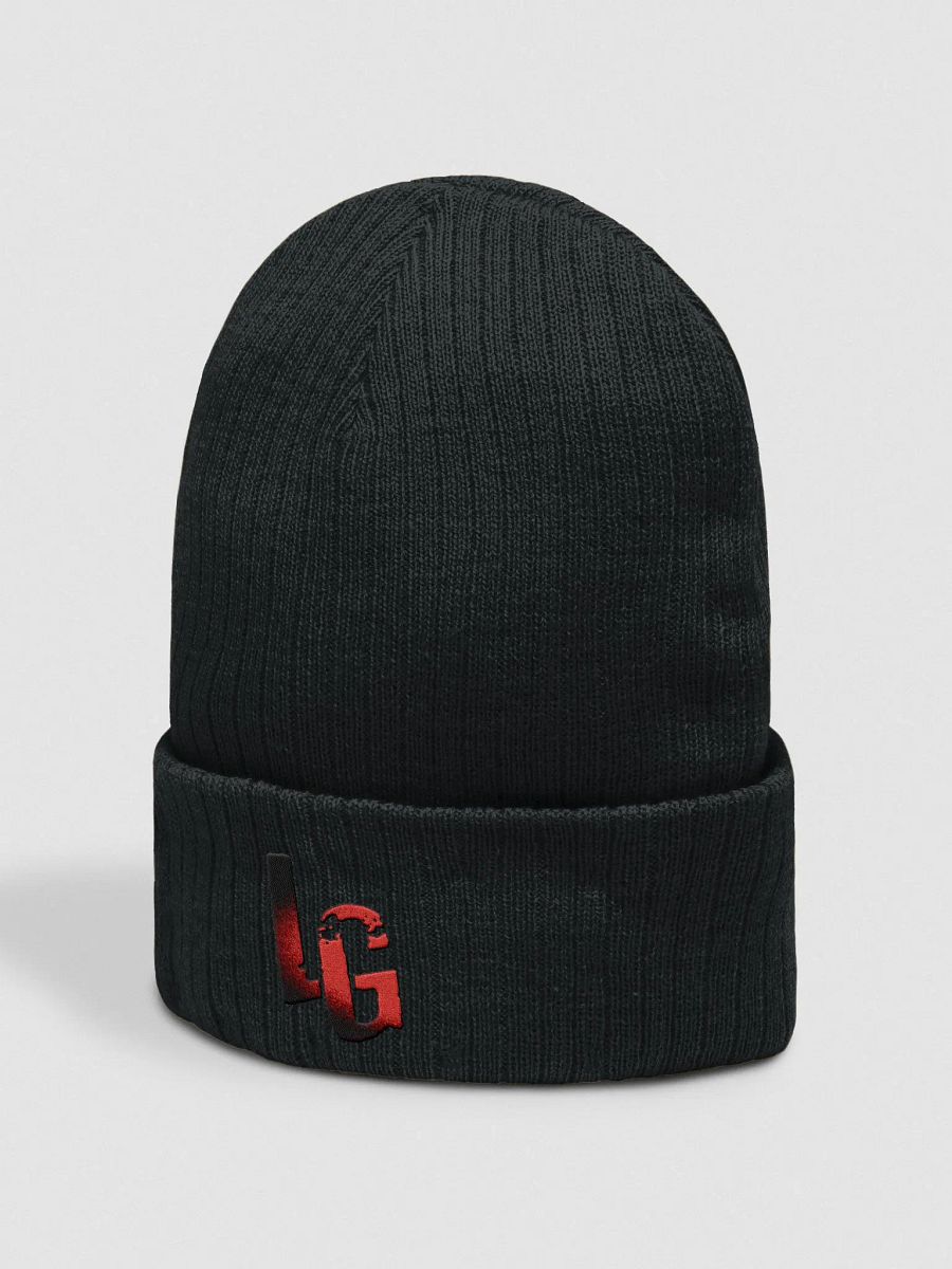 Ribbed Knit Beanie Embroidered Logo product image (4)