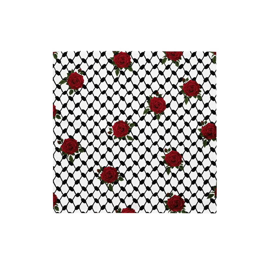 Kufiya Bandana Rose Keffiyeh product image (4)