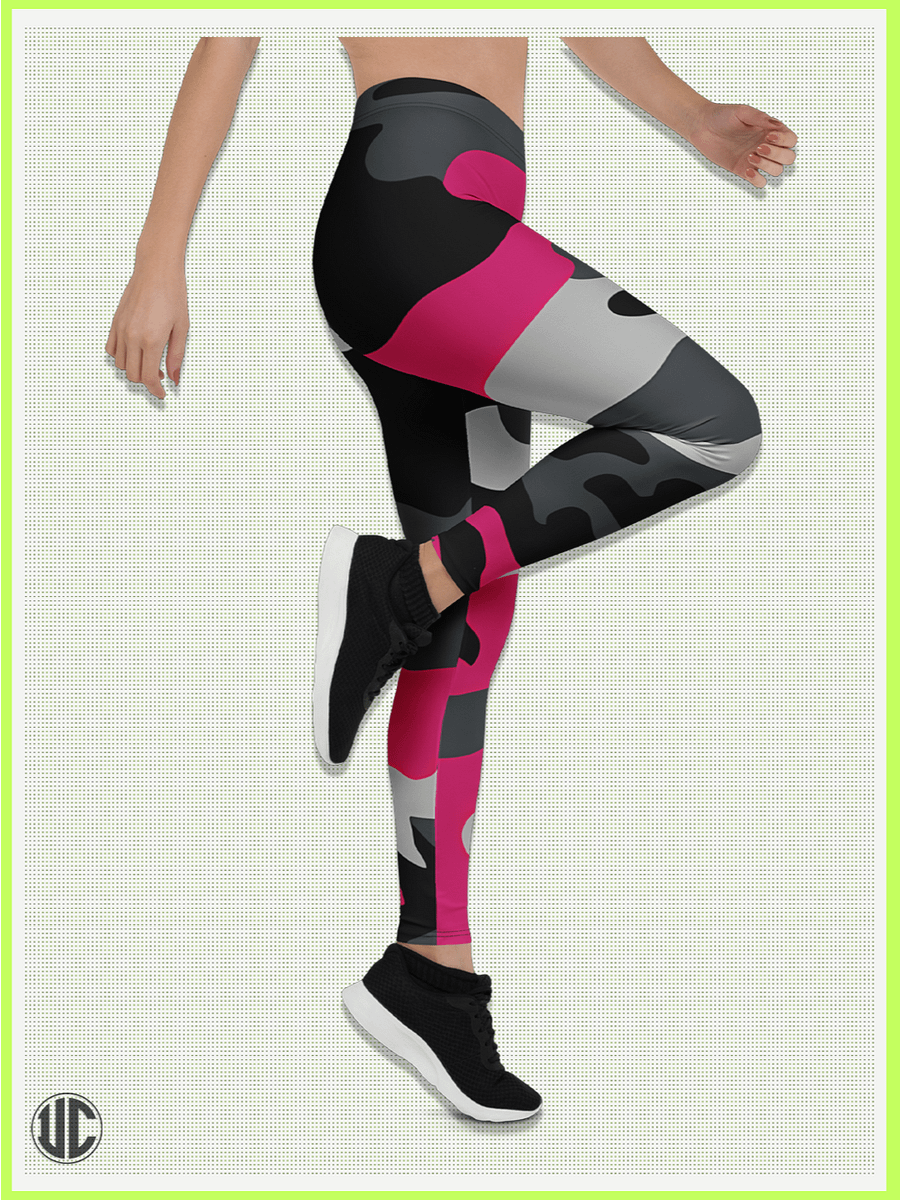Savage Pink Camo – Women’s Leggings product image (3)