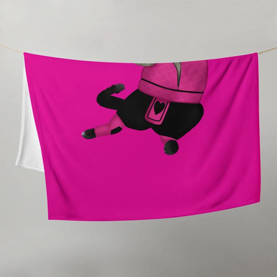 Kombat Kitty Throw Blanket product image (18)