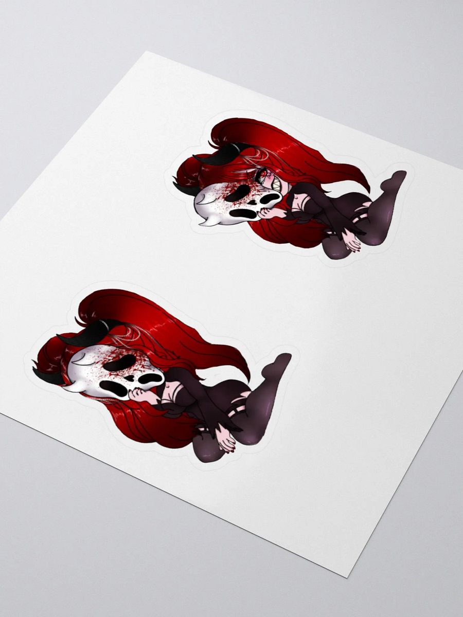 White Chibi Demon Sticker product image (3)