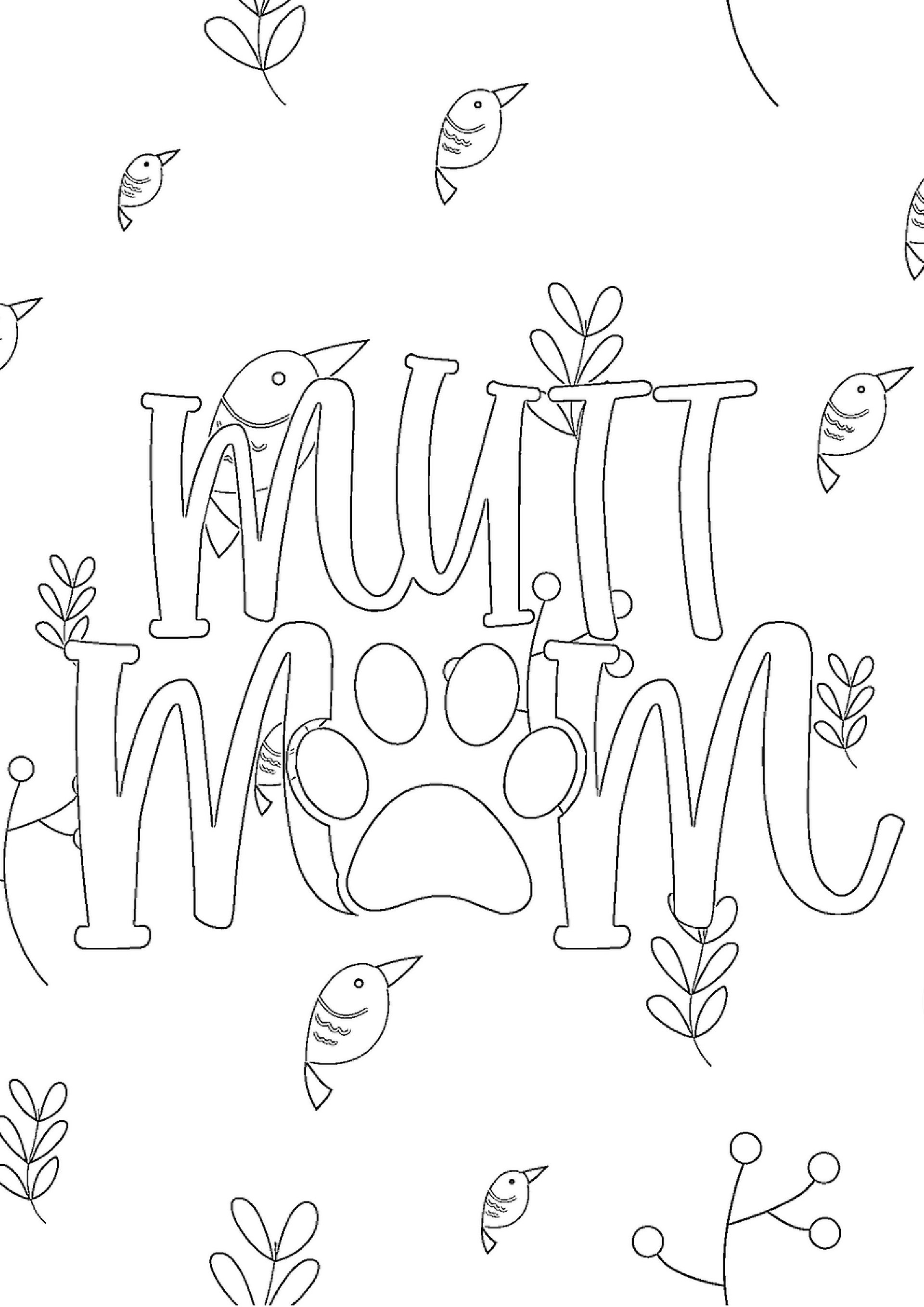 Pet Mom Life Quotes Coloring Book 2 product image (8)
