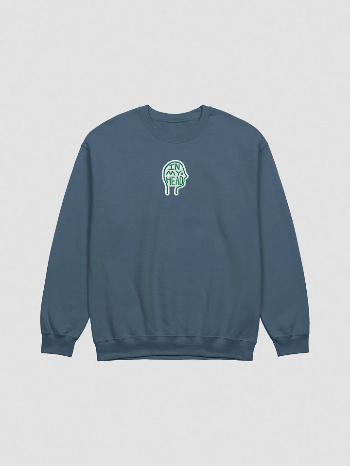 In My Head embroidered crewneck (green bubble design) product image (2)