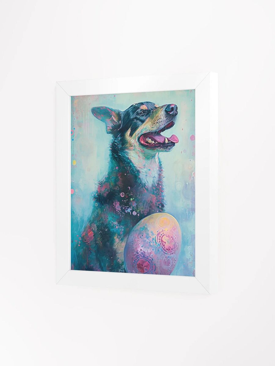 Whimsical Easter Pup Framed Poster product image (3)
