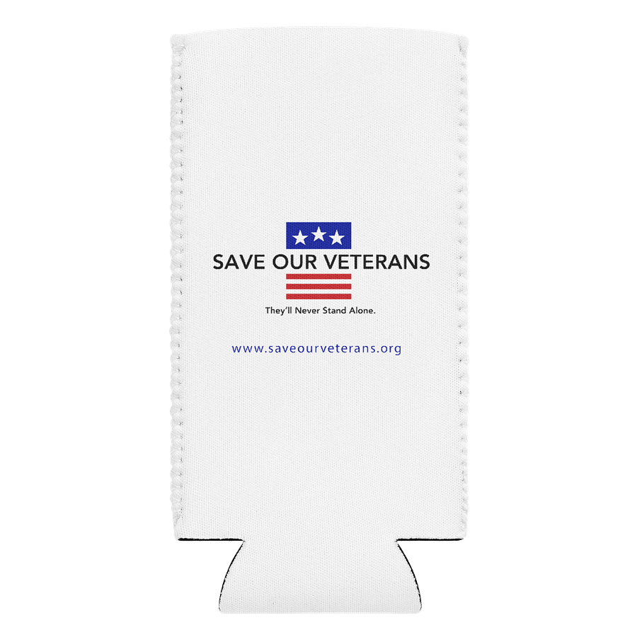 Patriotic Can Cooler - Support Our Veterans! product image (2)