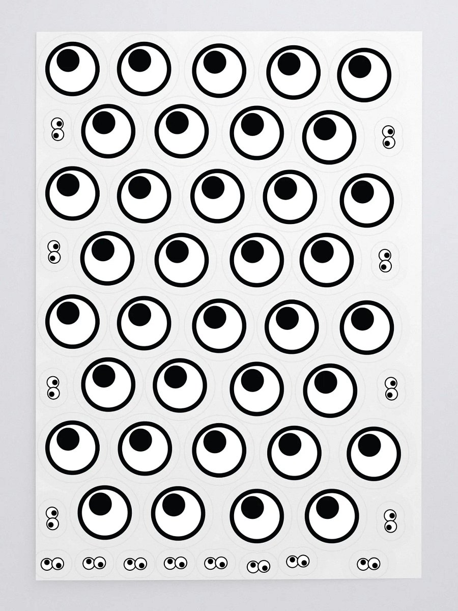 Googly Eye Sticker Sheet product image (1)