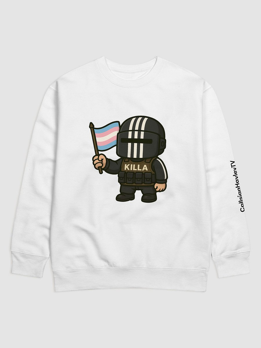 Raid With Pride – Trans Edition Sweatshirt (White) product image (1)