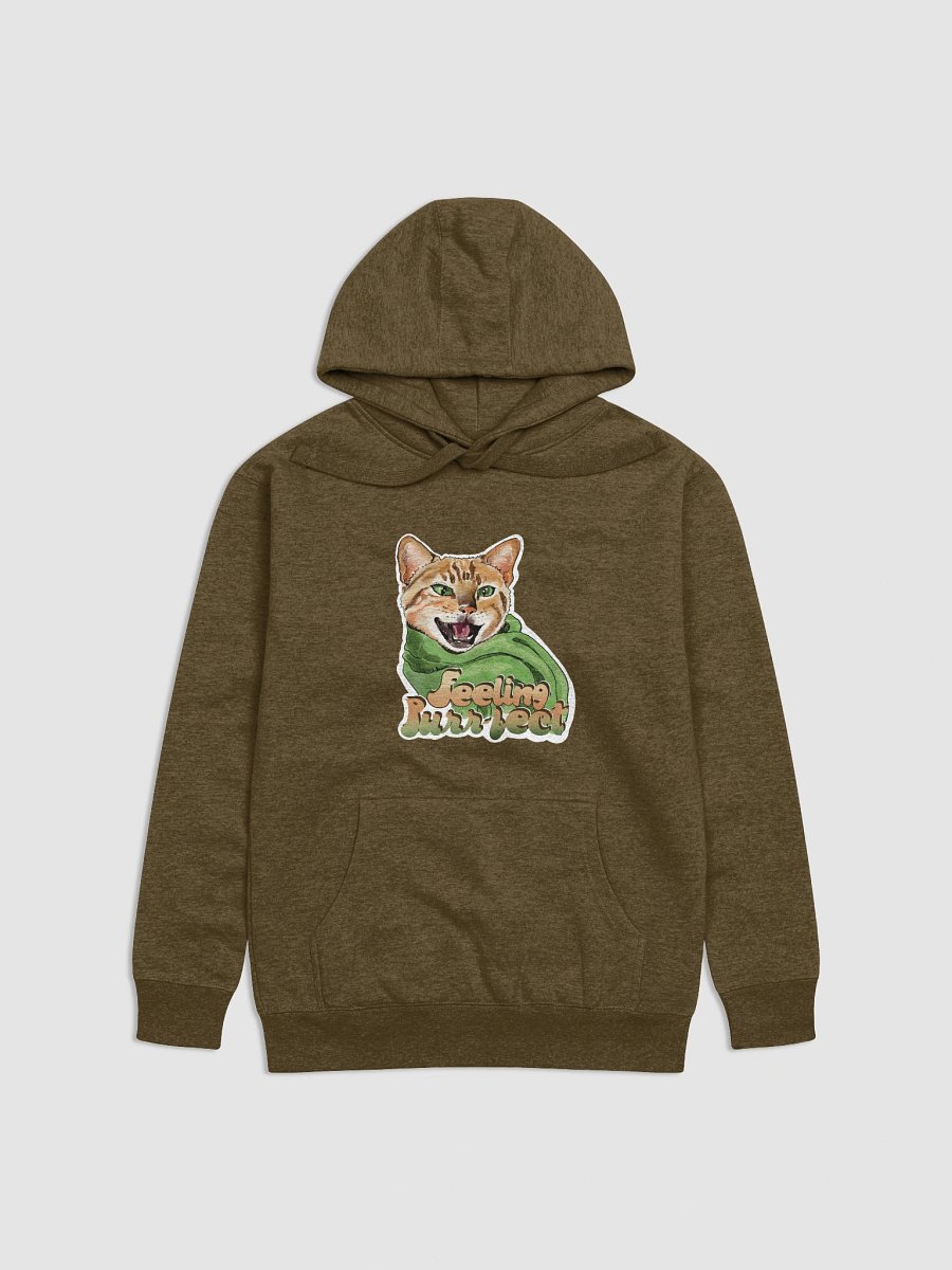 Feeling Purr-fect Cat with a scarf Hoodie All colors - Large Print product image (2)