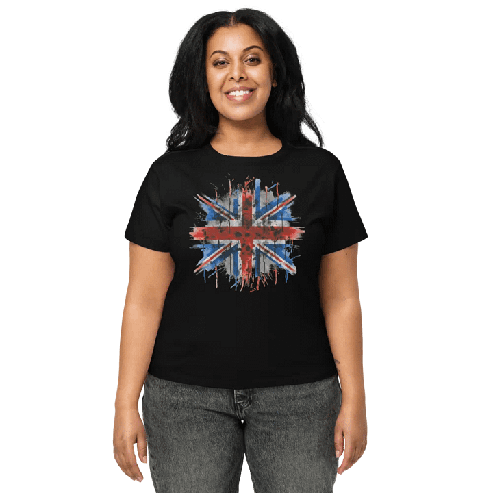 Womens Urban Graffiti Union Jack Short Tee product image (4)