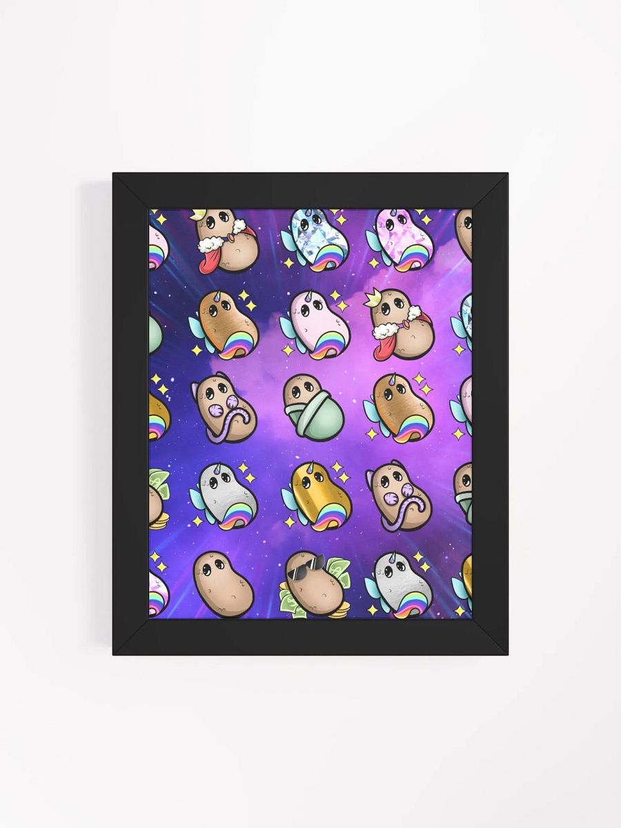 ''Patates intergalactiques'' Affiche mate encadrée de haute qualité product image (4)