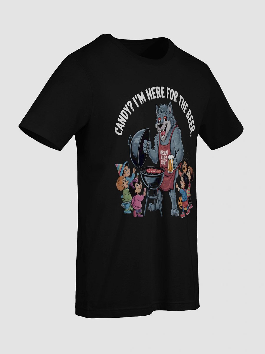 Medium Rare & Scary Wolf With Beer T-Shirt product image (90)