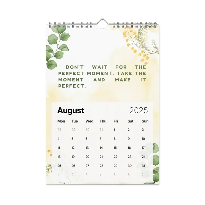 FLORAL INSPIRATIONAL QUOTES WALL CALENDAR 2025 product image (2)