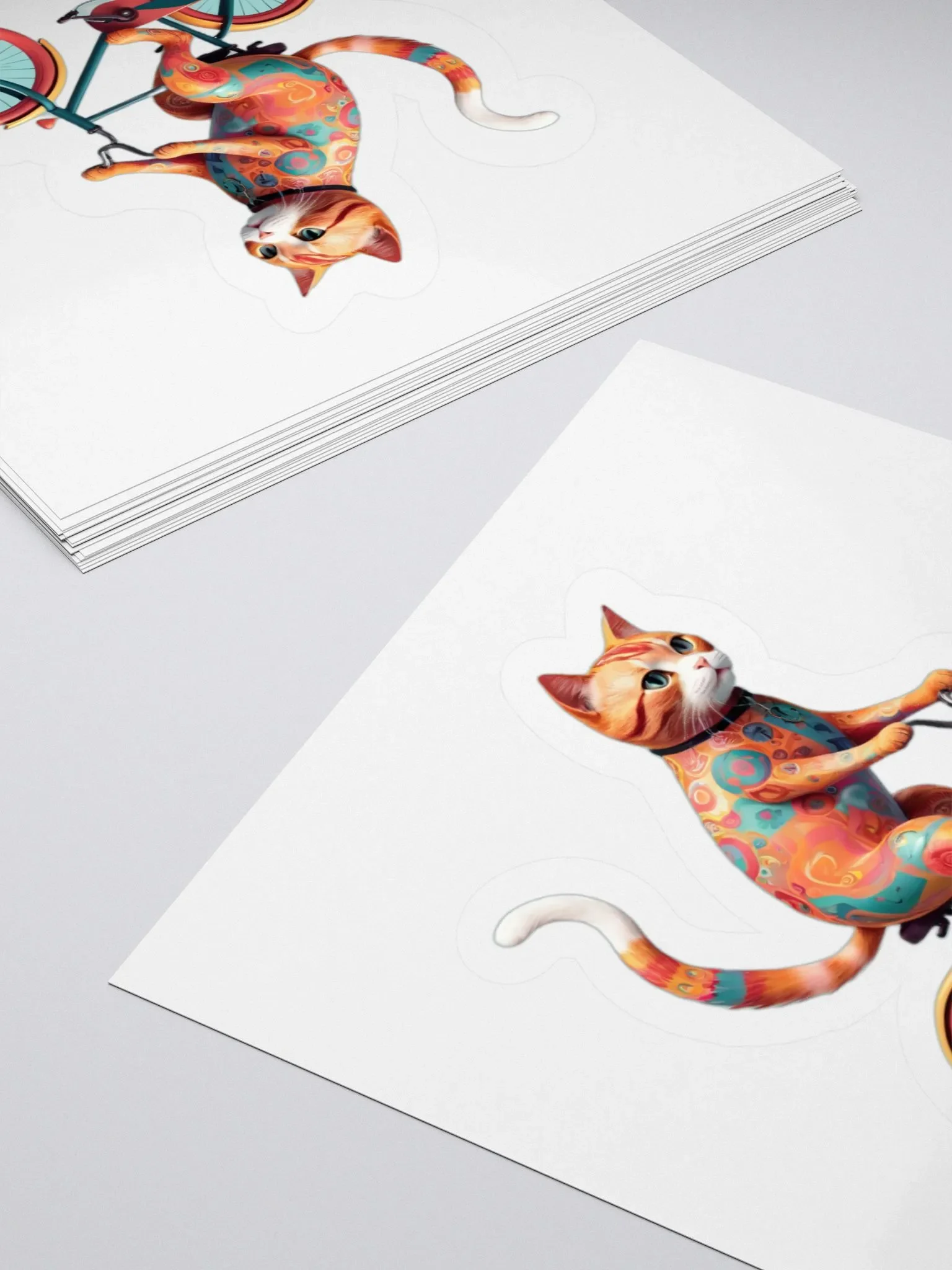 Abstract Cats Riding A Bike product image (10)