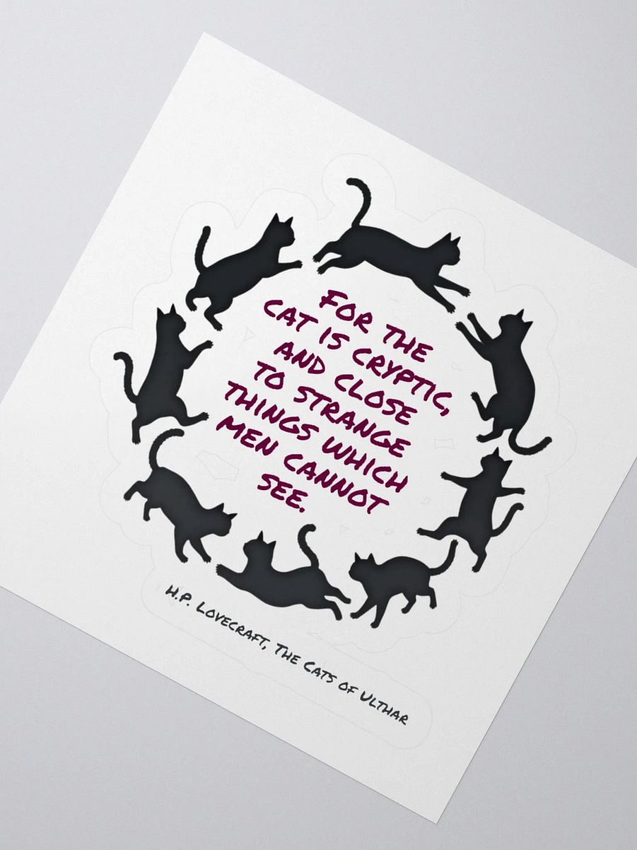 For the Cat Lovecraft Sticker product image (5)