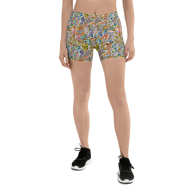 Jugoslovenski inflatorni dinar 1993 (Kolaž/mozaik) All-Over Print Shorts product image (1)