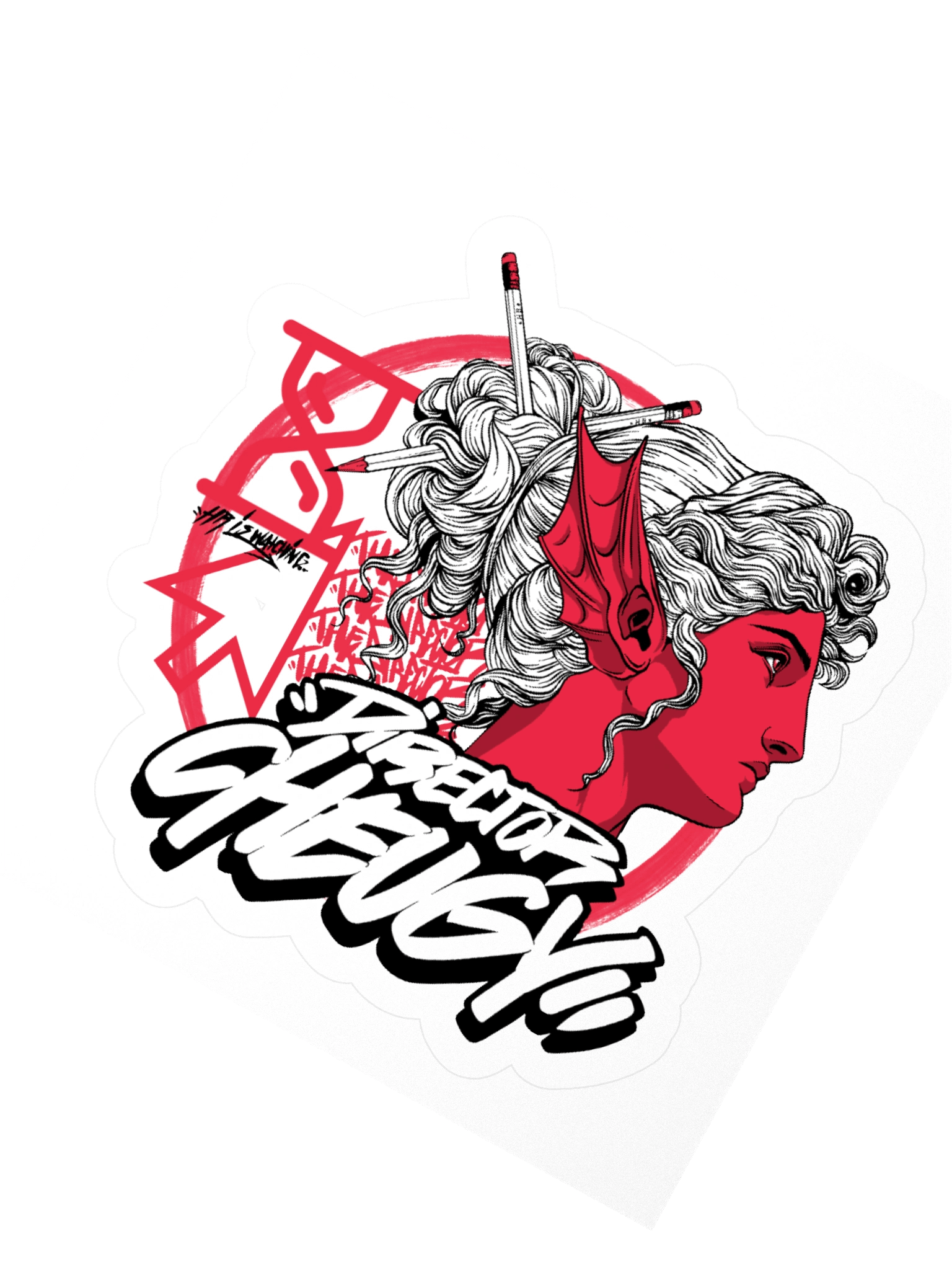 Bustin Sticker (Red) product image (2)