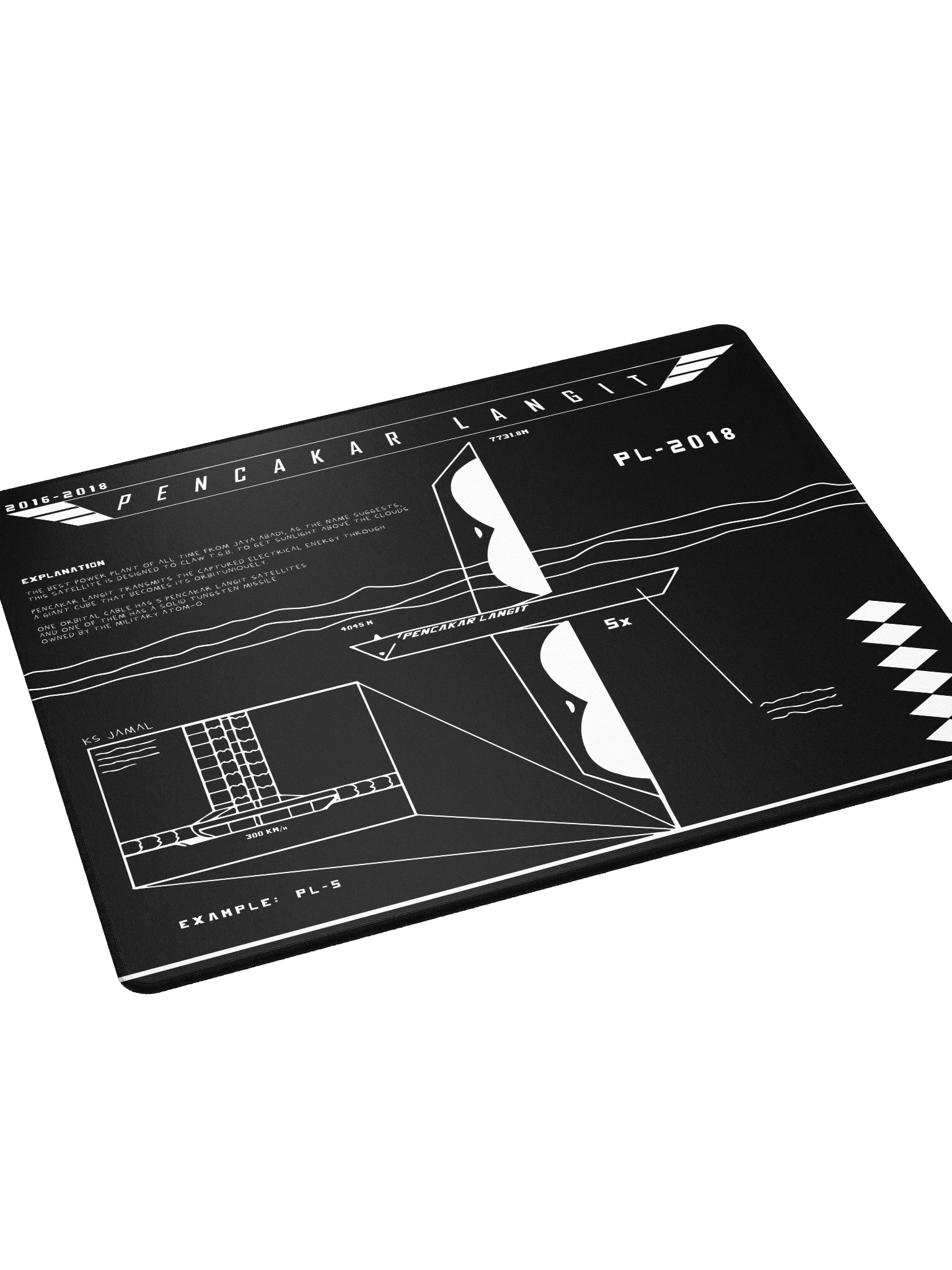 DESKMAT | PENCAKAR LANGIT (BLACK EDITION) product image (4)