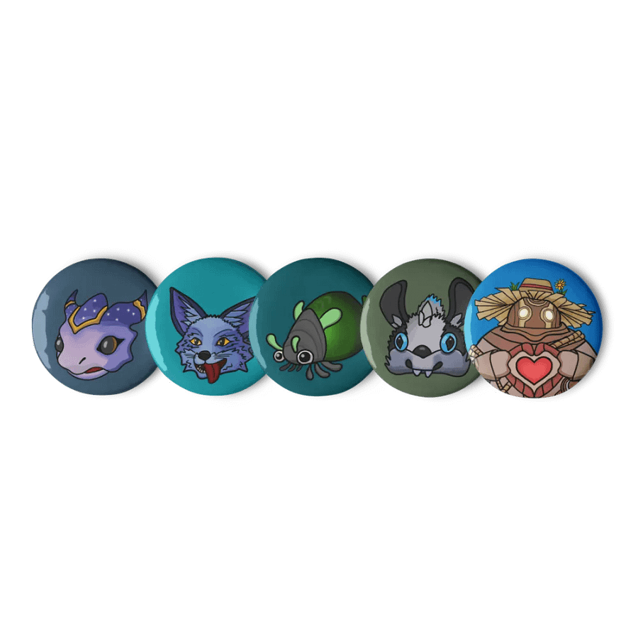 Palia Emotes Set - Pin Buttons product image (2)