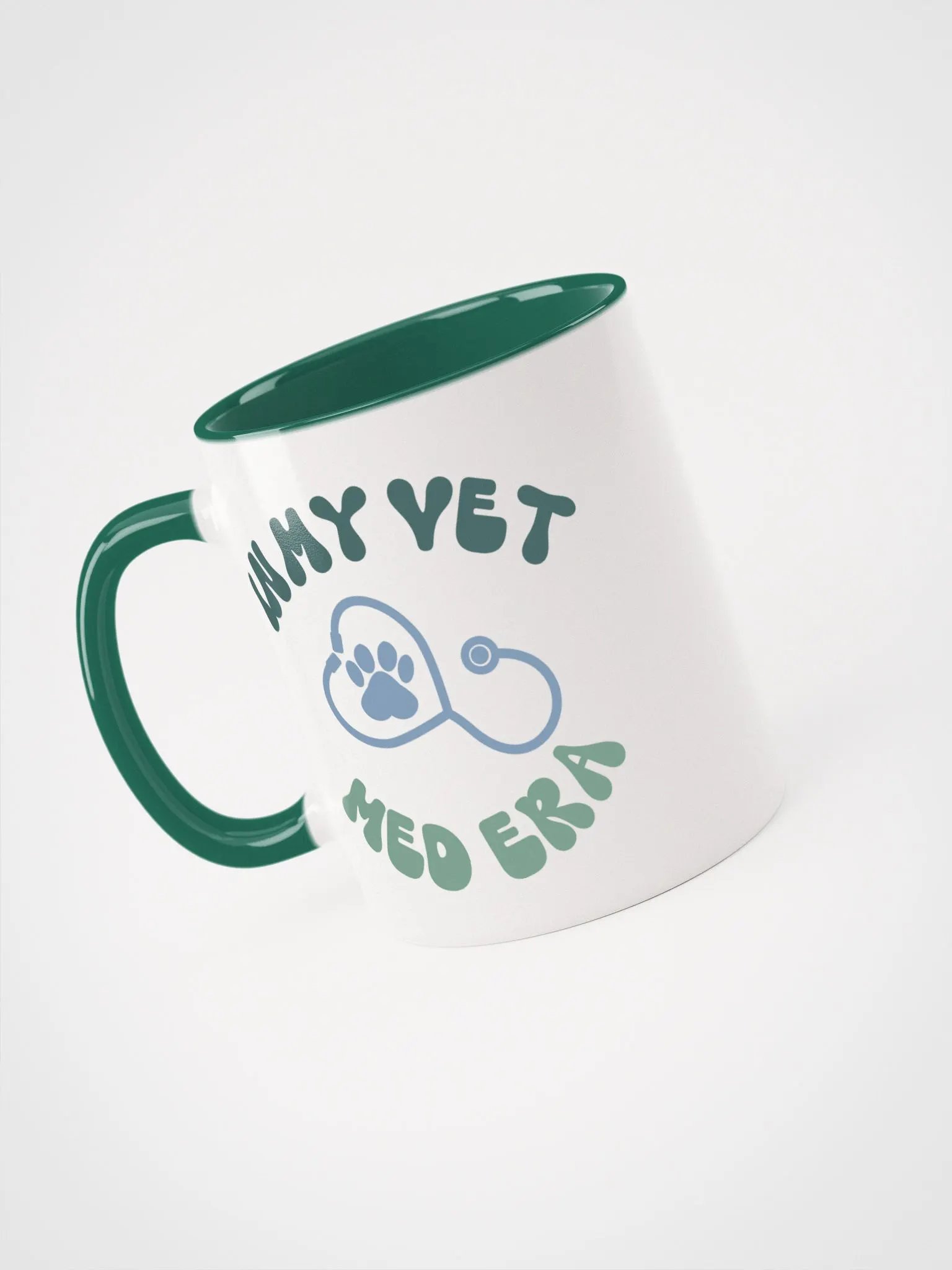 "In my vet med era" Ceramic Mug with color inside product image (2)