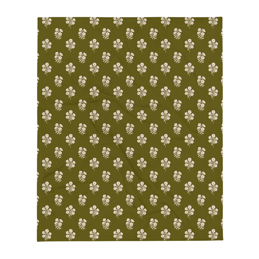 Alpine Cascade - Green and Creme - Throw Blanket product image (5)