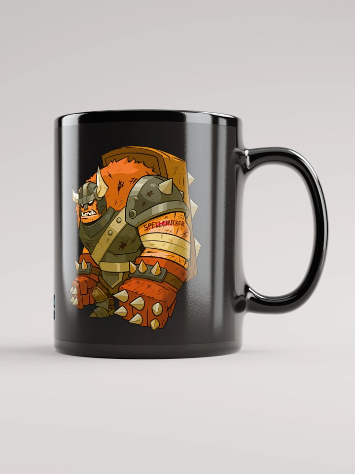'Anti Spellchucker' Glossy Black Mug (Sublimated) product image (1)