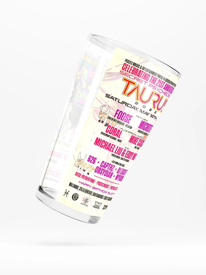 Taurus 2022 Shaker Pint Glass product image (2)