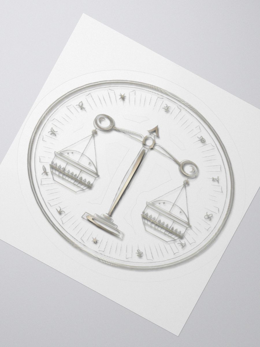 Exclusive Libra-Themed Privacy Window Film - High Opacity Vinyl Stickers (3" x 3" to 5.5" x 5.5") product image (5)