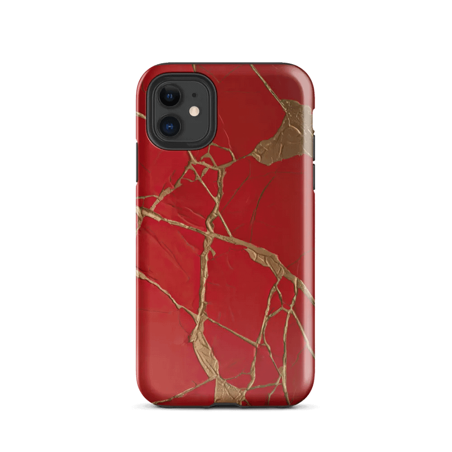 Red & Gold Kintsugi Tough iPhone Case product image (47)