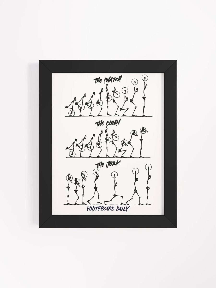Framed Snatch, Clean, Jerk Sequence Poster product image (36)