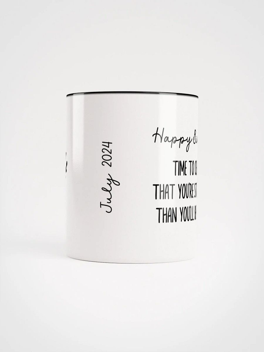 Two Tone Line Birth Flower Mug JULY – Personalized Gift product image (6)
